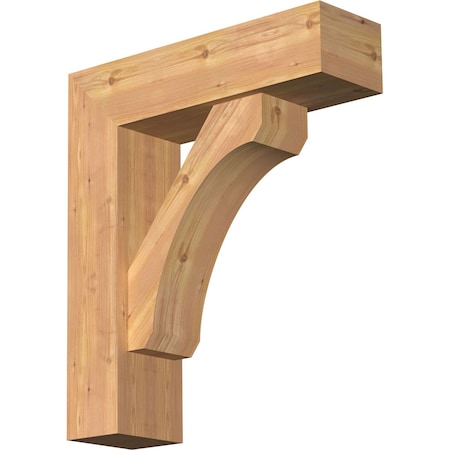 Legacy Block Smooth Bracket W/ Offset Brace, Western Red Cedar, 7 1/2W X 26D X 30H